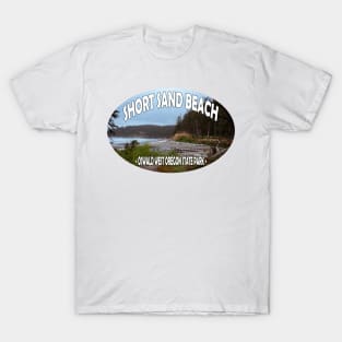 Short Sand Beach Oswald West State Park Oregon T-Shirt